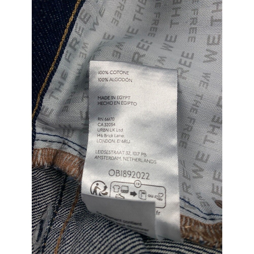 NWT Free People Jam Session Relaxed Denim Capri Jorts Dark Blue - Picture 11 of 12
